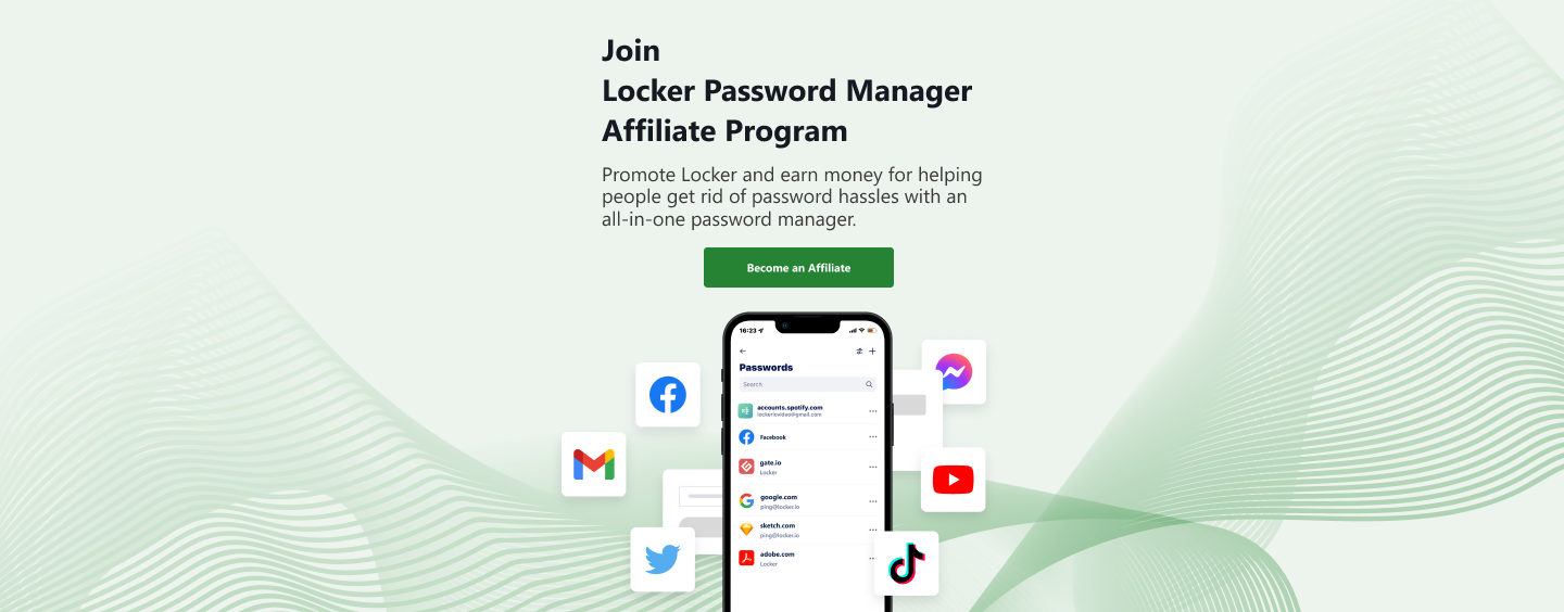 Chương trình affiliate của Locker Password Manager với commission lên tới 30%